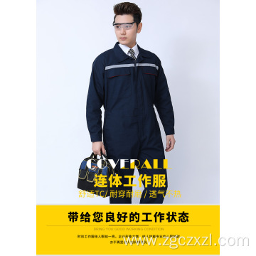 Auto mechanic one-piece wear-resistant work clothes